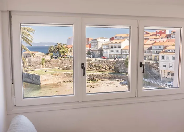 Apartamento Finisterre Con Vistas Al Mar Y Playa